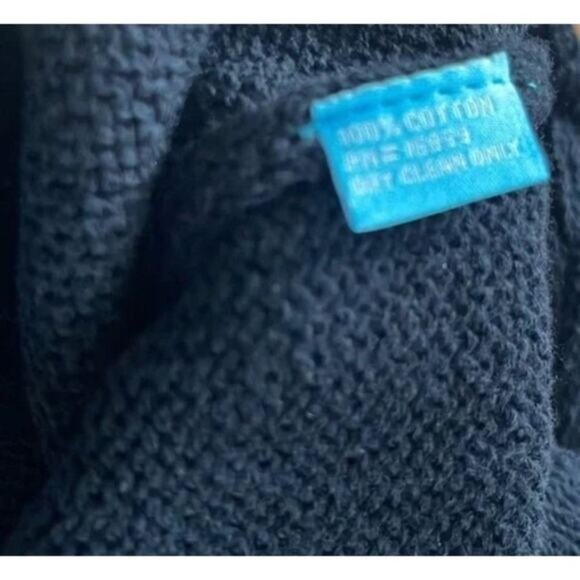 J.McLaughlin Navy Fringe Tassel Sweater Women's Size Medium Excellent Like New - Picture 9 of 9